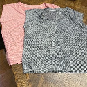 Pair of Loft V neck shirts